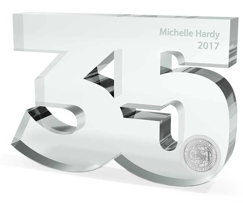 NUM-35 Acrylic Numeral 35