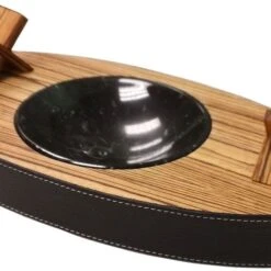 Brizard And Co.Deck Zebrawood Double Ashtray - Made In USA
