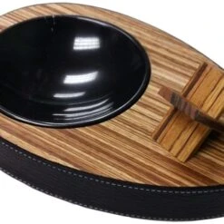 Brizard And Co. Deck Zebrawood Single Ashtray - Made In USA