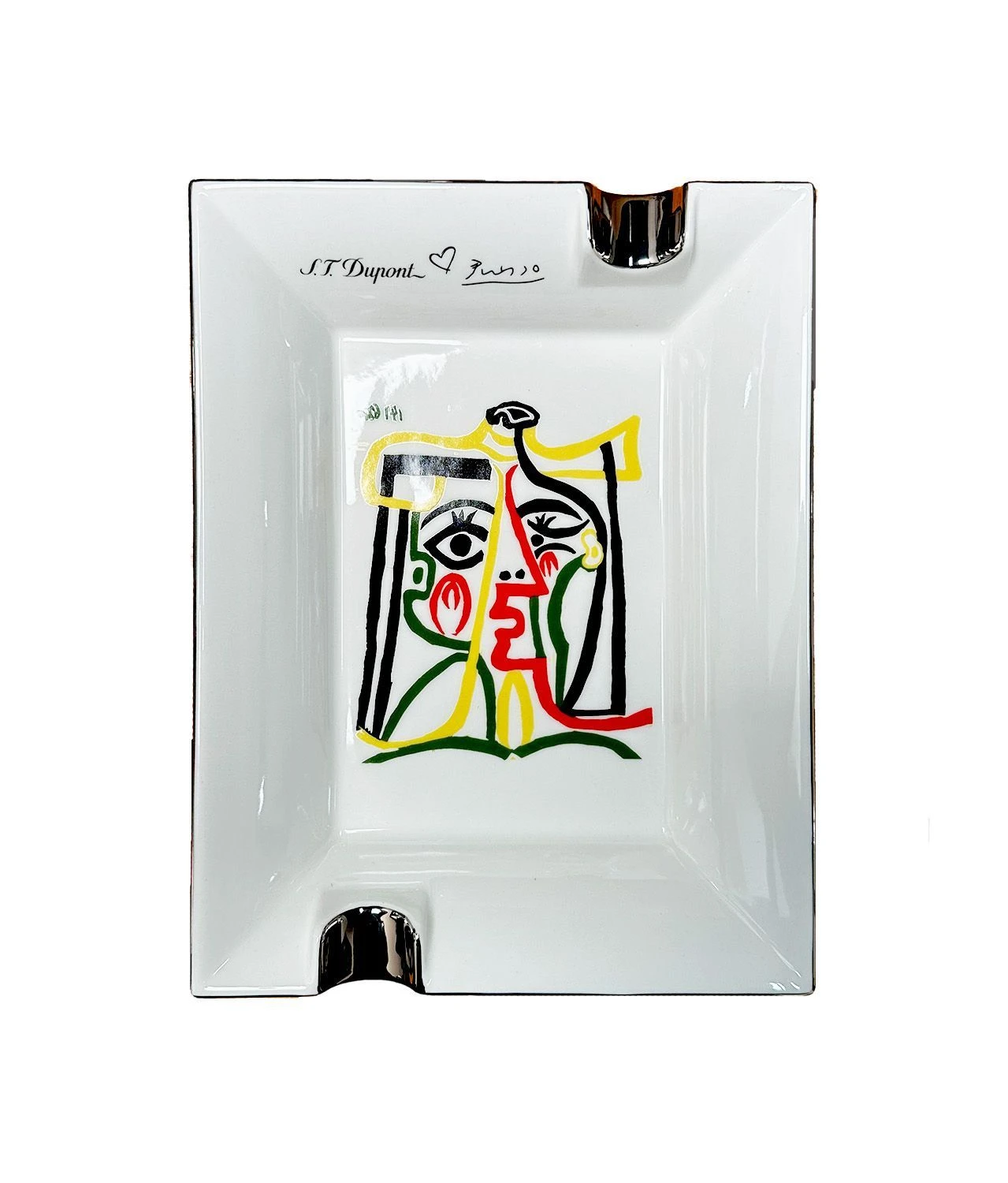 S.T. Dupont Picasso White Ceramic Ashtray - Image 2