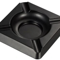 Visol Heavyweight Solid Meta Cigar Ashtray - Black Matte