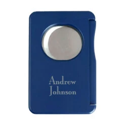 Visol Sidecut Double Guillotine Cigar Cutter - Blue