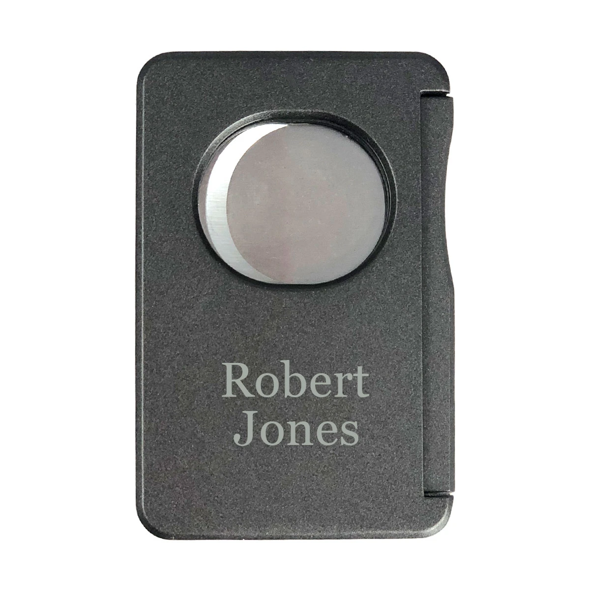 Visol Sidecut Double Guillotine Cigar Cutter - Gunmetal - Image 2