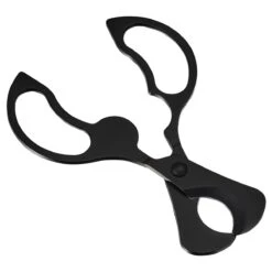 Visol Archibald Matte Black Stainless Steel Cigar Scissors