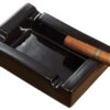 Visol Wesley Black Rectangular Cigar Ceramic Ashtray With Free Laser Engraving