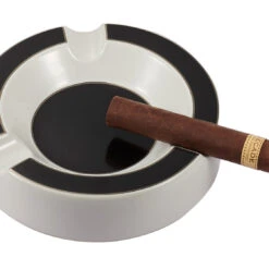 Visol Beatrix Circular Ceramic Cigar Ashtray - White