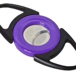 Visol Bullseye Purple Double Guillotine Cigar Cutter