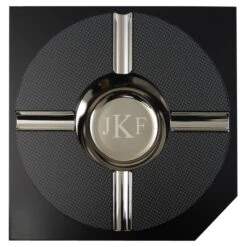 Visol Checkmate Wood And Carbon Fiber Cigar Ashtray