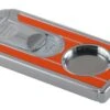 Visol Chrome With Orange Lacquer Single Blade Cigar Cutter