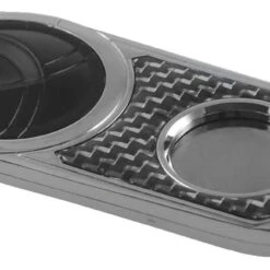 Visol Chrome With Silver Carbon Fiber And Matte Black Handle Single Blade Cigar Cutter
