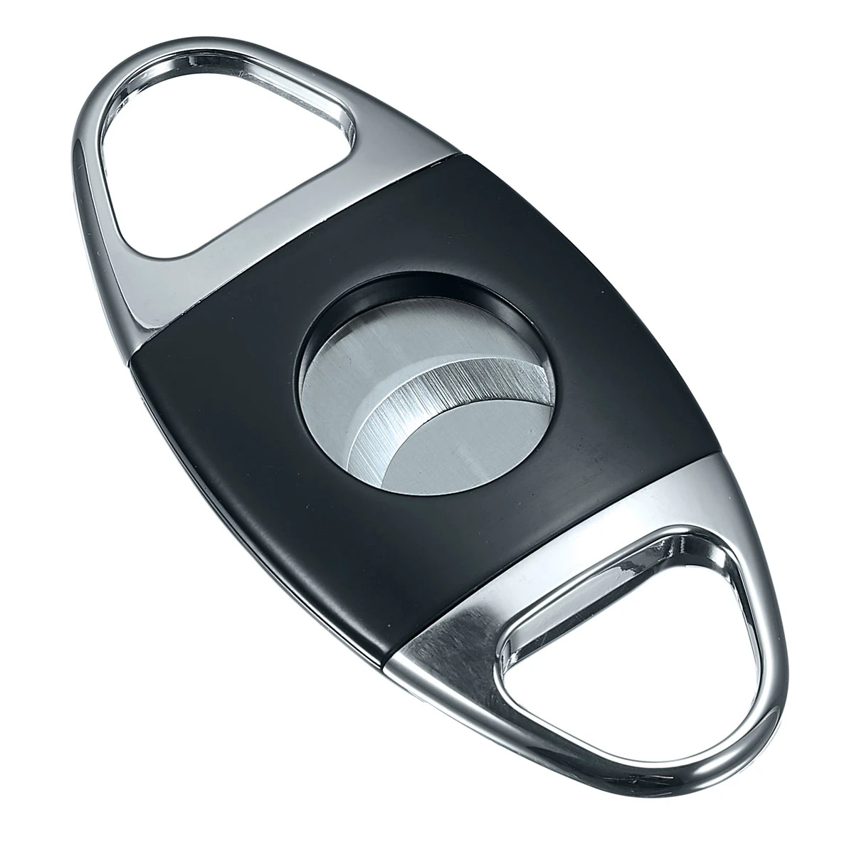 Visol Cornwall Matte Black And Silver Cigar Cutter - Image 2