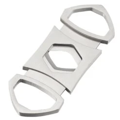 Visol Hex Double Guillotine Cigar Cutter - Silver