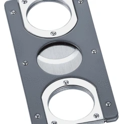 Visol Magellan Gun Matte Polished Chrome Guillotine Cigar Cutter