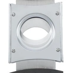 Visol Raleigh Satin Chrome Woodgrain Guillotine Cigar Cutter