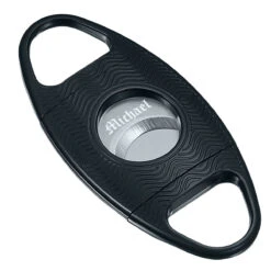 Visol Ripple Wave Matte Black Cigar Cutter