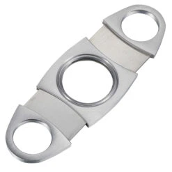 Visol Slimline Double Guillotine Cigar Cutter - Silver