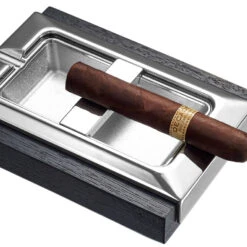 Visol Stadium Dard Wood And Metal Rectangular Cigar Ashtray