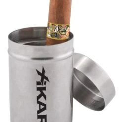 Xikar Portable Cigar Ash Can With Spiral Cigar Rest