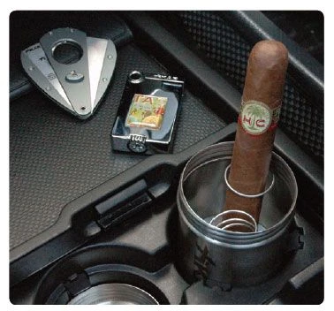 Xikar Portable Cigar Ash Can With Spiral Cigar Rest - Image 3