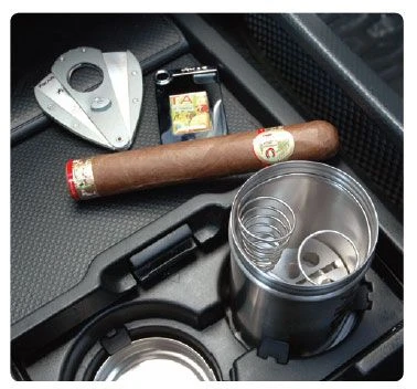 Xikar Portable Cigar Ash Can With Spiral Cigar Rest - Image 2